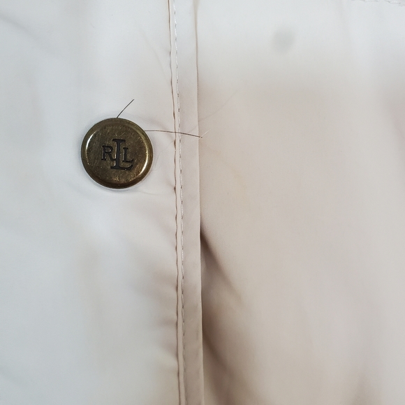 Cream Ralph lauren down/fowl filled winter coat. Xs - Picture 8 of 11